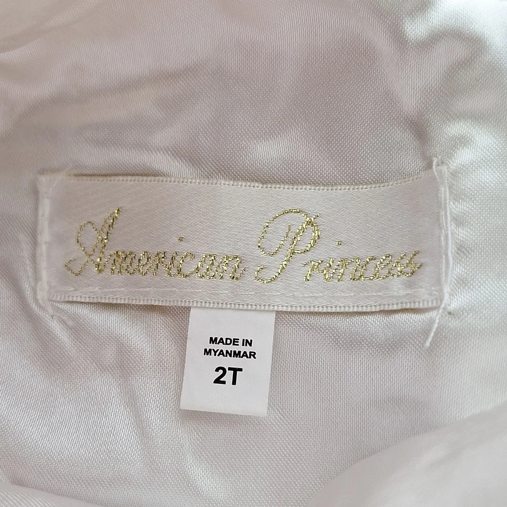 American Princess White and Pink Floral Dress